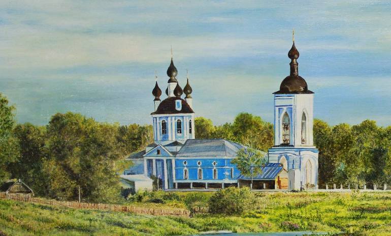 Original Photorealism Landscape Painting by Sergey Suslov