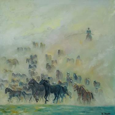 Original Fine Art Horse Paintings by Diana Shaykhutdinova