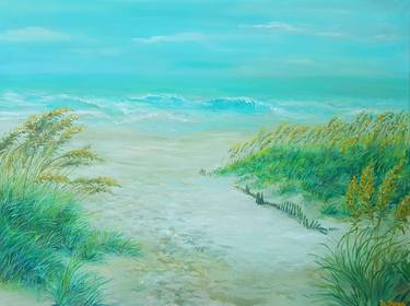 Original Impressionism Beach Paintings by Diana Shaykhutdinova
