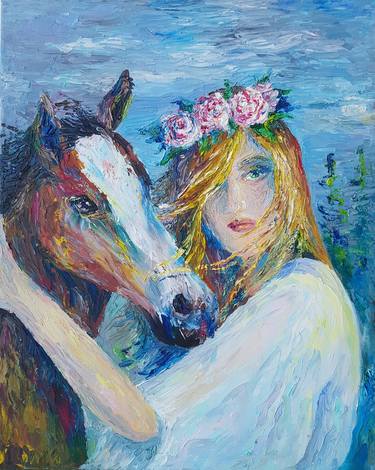 Print of Horse Paintings by Diana Shaykhutdinova