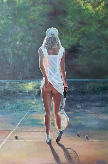 Print of Realism Sports Paintings by Diana Shaykhutdinova