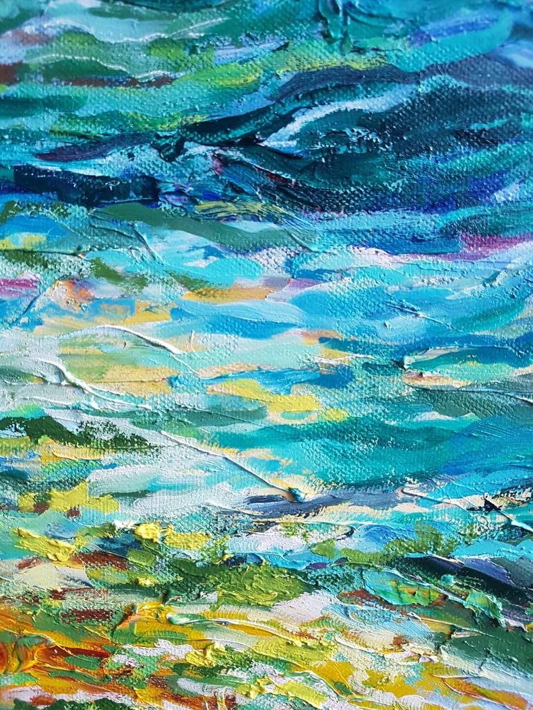 Original Abstract Seascape Painting by Diana Shaykhutdinova