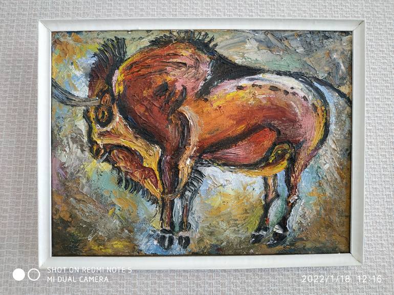 Original Abstract Animal Painting by Diana Shaykhutdinova
