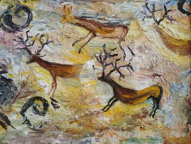 Original Abstract Animal Paintings by Diana Shaykhutdinova