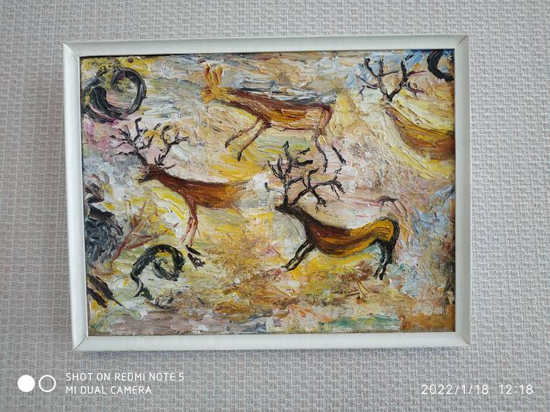 Original Abstract Animal Painting by Diana Shaykhutdinova