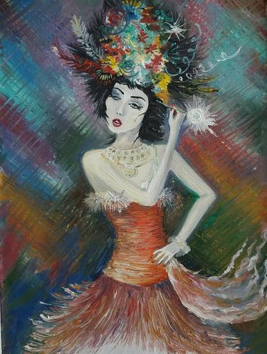Original Abstract Women Paintings by Diana Shaykhutdinova