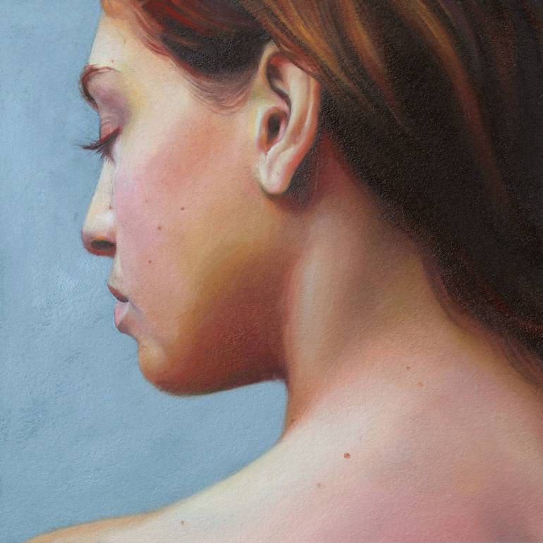 Original Realism Women Painting by Karen Remsen