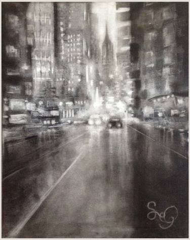 Print of Abstract Expressionism Cities Drawings by SEQ Rodriguez