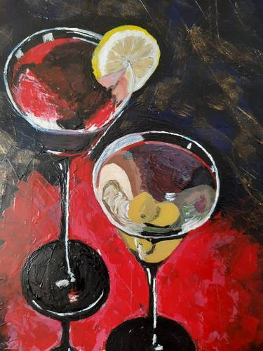 Original Abstract Expressionism Still Life Paintings by Marin V