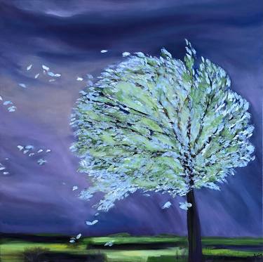 Original Fine Art Tree Paintings by Dr Demetrovics Zsoltné