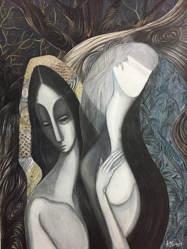 Print of Figurative Erotic Drawings by Karen Nunis