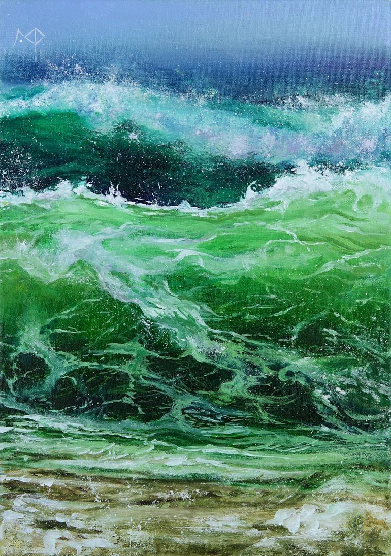 Green Ocean- Original store Oil Painting