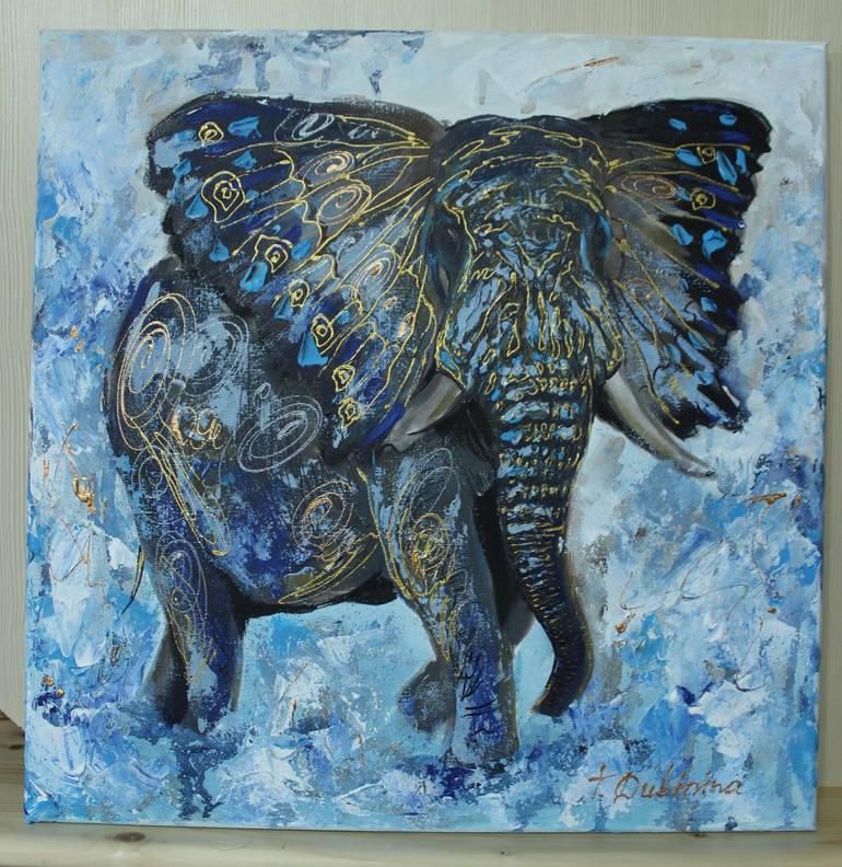 Original Abstract Animal Painting by Dubinina Tatyana