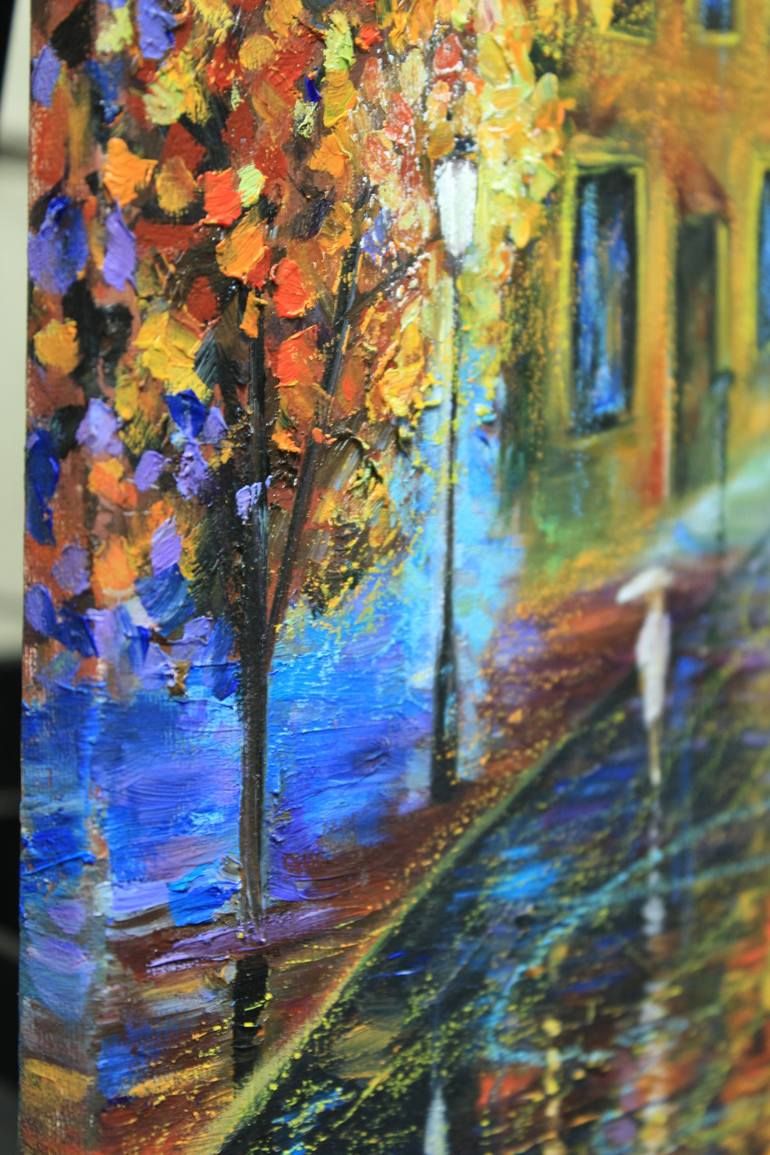 Original Impressionism Cities Painting by Dubinina Tatyana