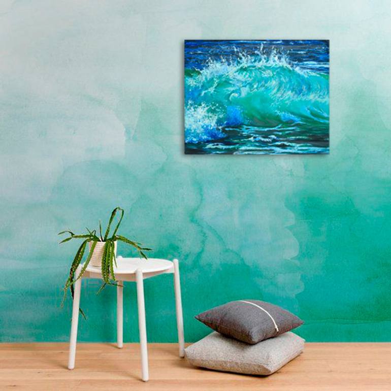 Original Impressionism Seascape Painting by Dubinina Tatyana