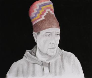 Print of Portraiture Portrait Drawings by Michel Raúl Villanueva