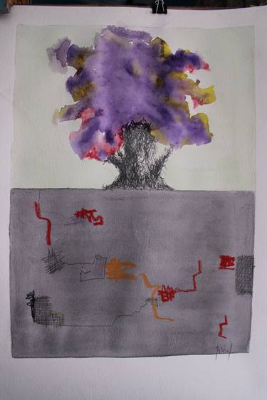 Tree watercolor Painting 1 thumb