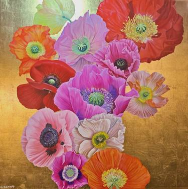 Original Floral Paintings by Cat Edinoff