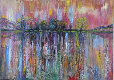 Original Abstract Expressionism Landscape Paintings by Alla Kasper