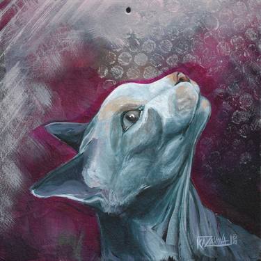 Print of Abstract Cats Paintings by Elena Kazakova