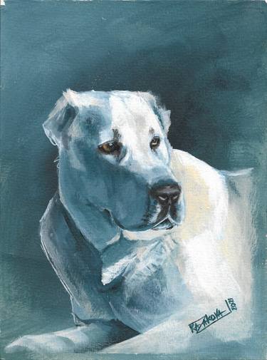 Print of Dogs Paintings by Elena Kazakova