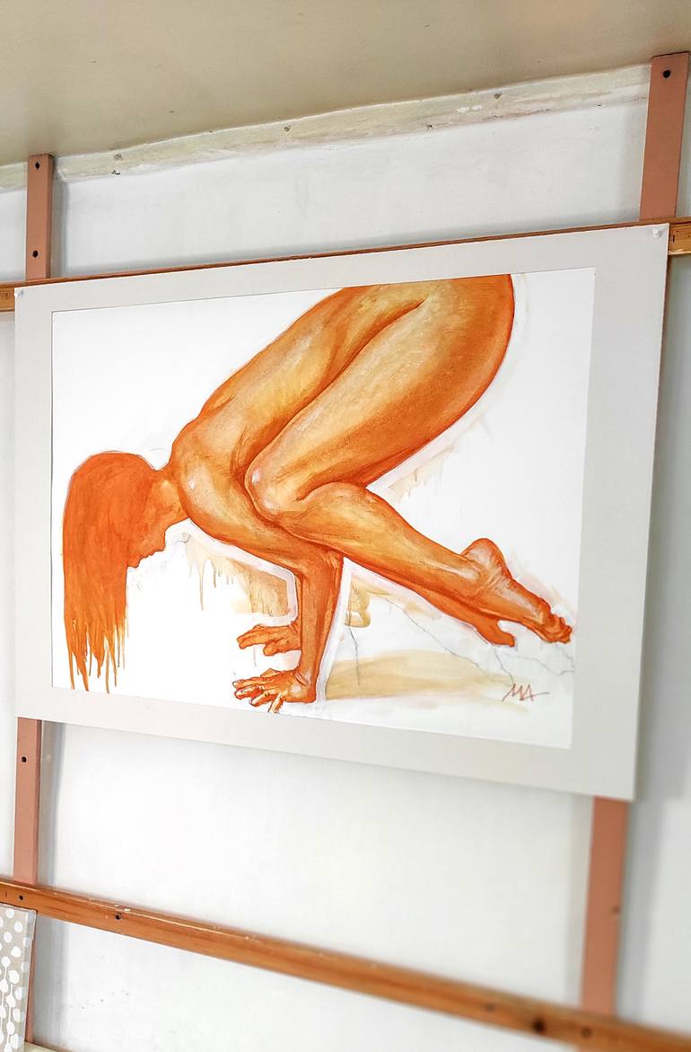 Original Conceptual Body Drawing by Aleksandra Manzha