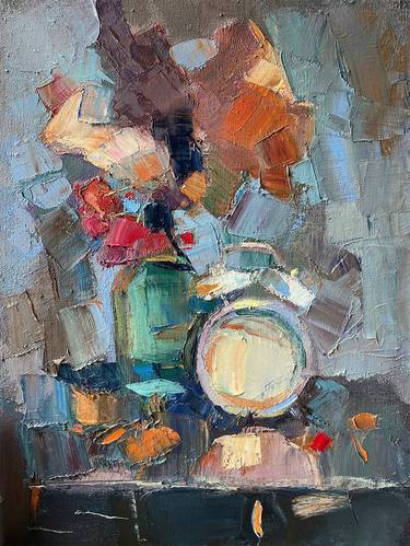 Print of Abstract Expressionism Still Life Paintings by Aleksandra Manzha