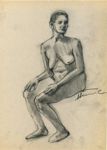 Print of Nude Drawings by Aleksandra Manzha