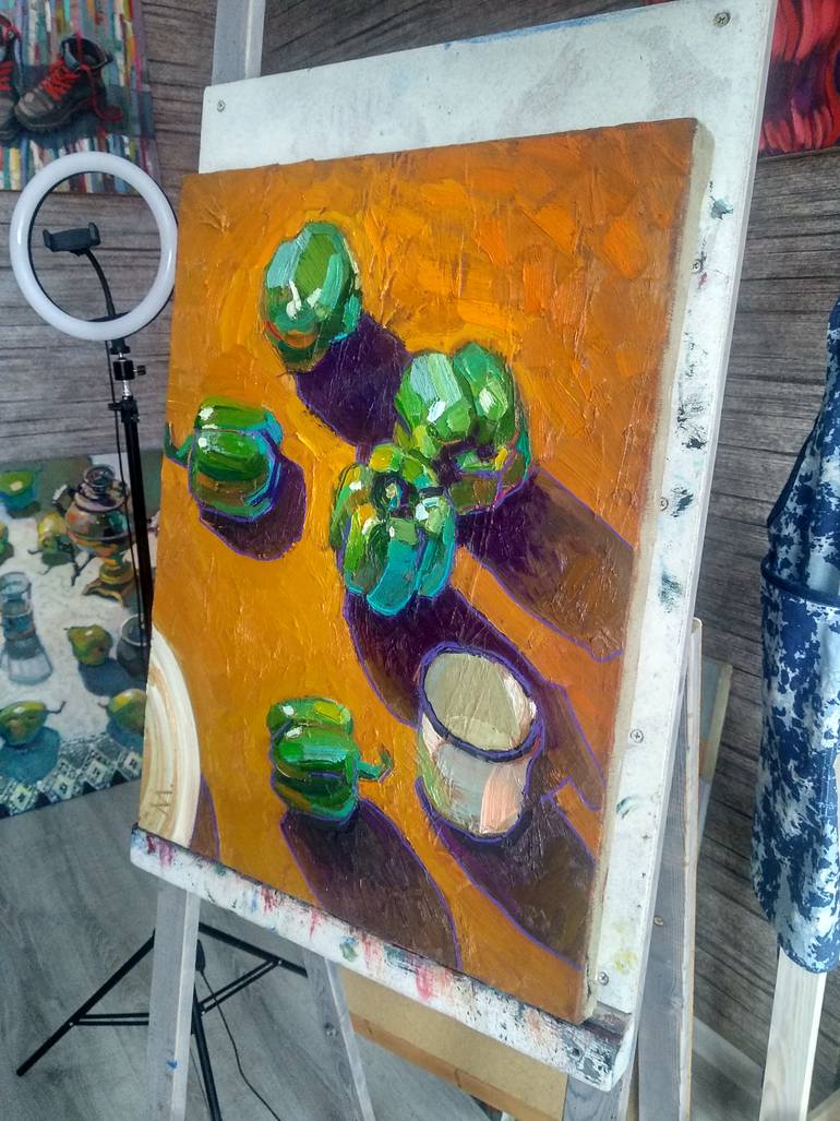 Original Abstract Still Life Painting by Aleksandra Manzha