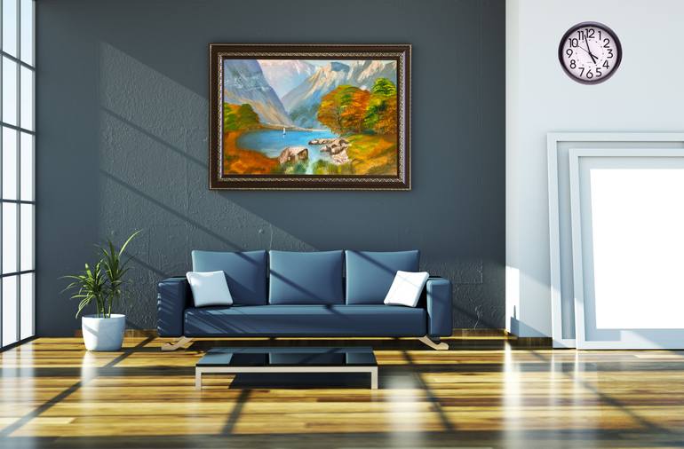 Original Expressionism Landscape Painting by Oksana Harris