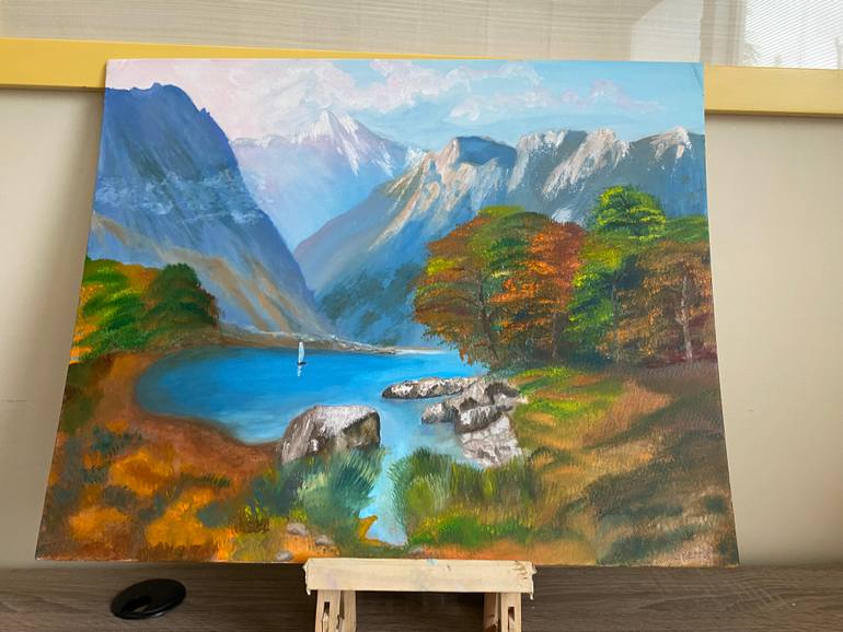 Original Expressionism Landscape Painting by Oksana Harris