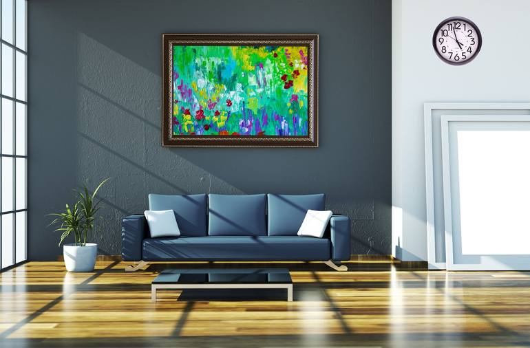 Original Abstract Expressionism Abstract Painting by Oksana Harris