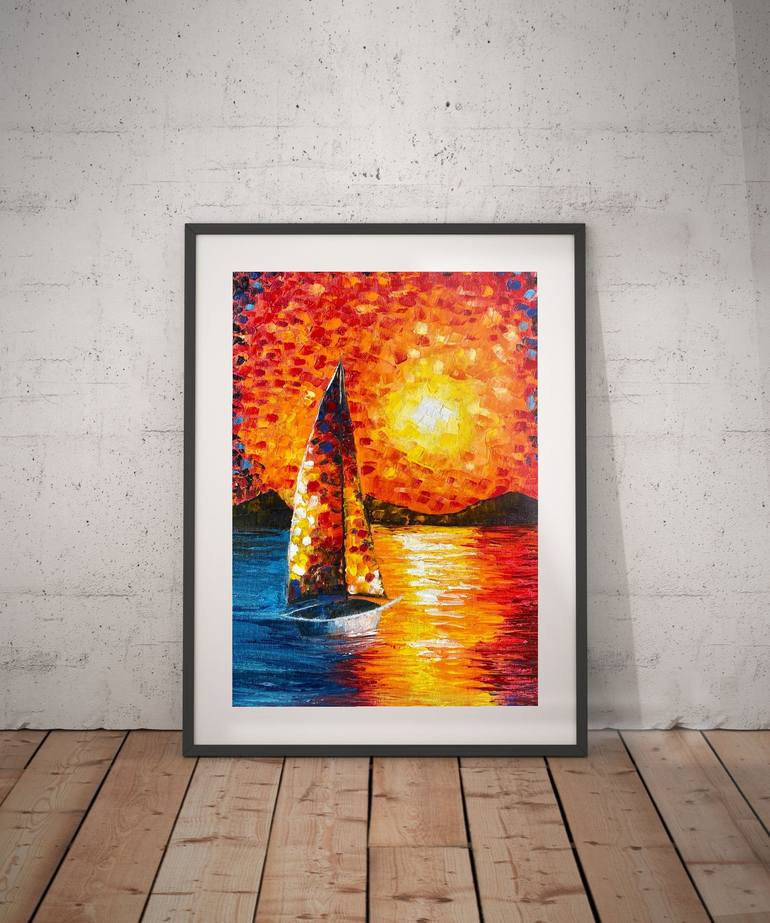 Original Seascape Painting by Oksana Harris