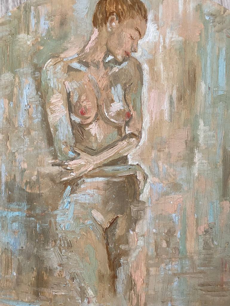 Original Expressionism Nude Painting by Yevgeniya Poluyeva