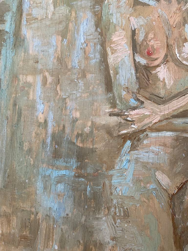 Original Expressionism Nude Painting by Yevgeniya Poluyeva