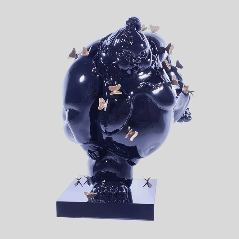 Original Figurative People Sculpture by Monica Foglia