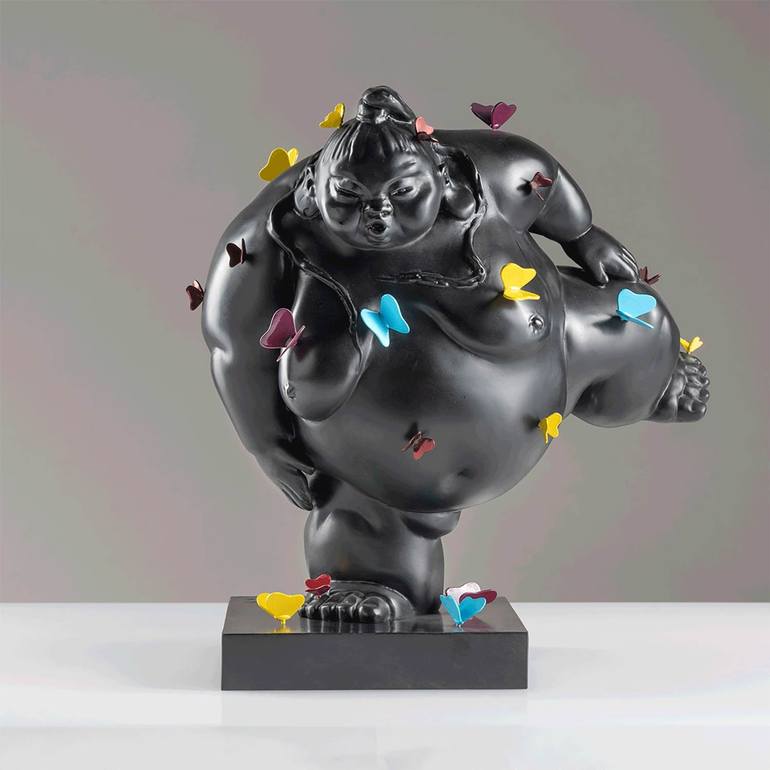 Original Figurative People Sculpture by Monica Foglia