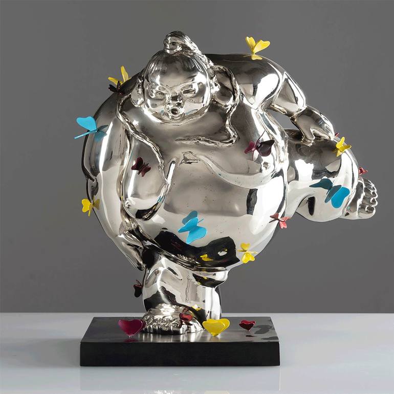 Original Figurative People Sculpture by Monica Foglia