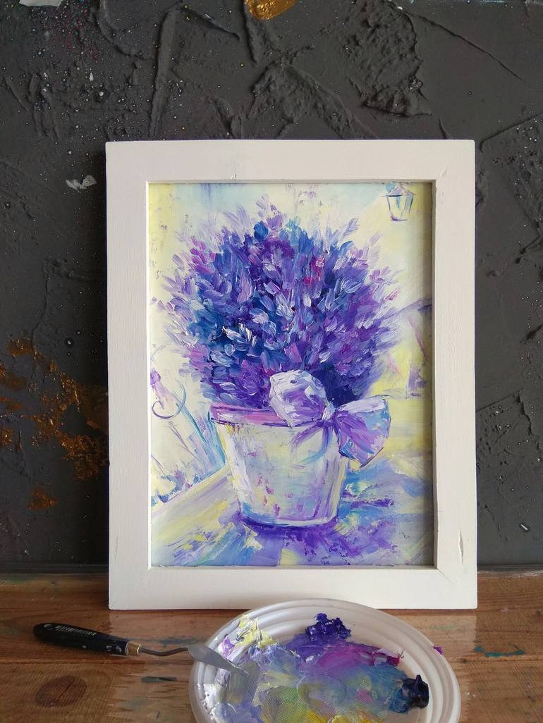 Original Expressionism Floral Painting by Arina Bazhenova