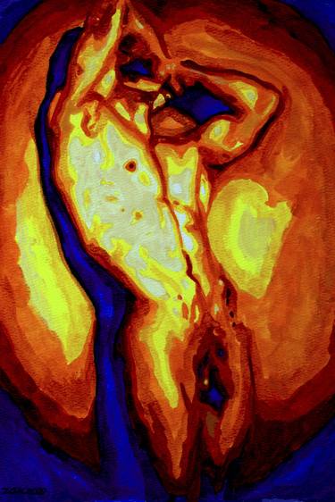 Original Modern Nude Paintings by Zak Mohammed