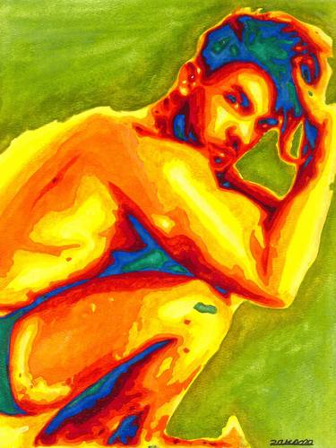 Original Modern Nude Paintings by Zak Mohammed