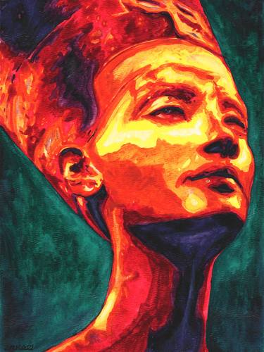 Print of Fine Art Portrait Paintings by Zak Mohammed