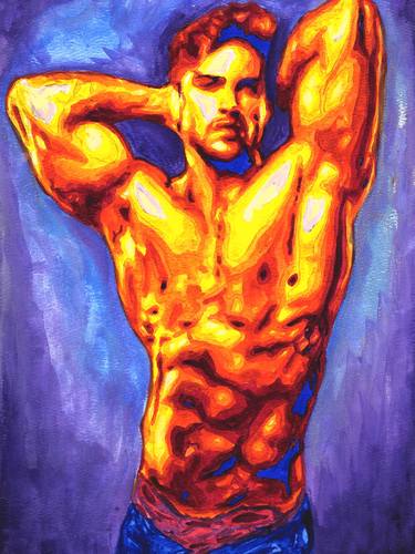 Original Pop Art Nude Paintings by Zak Mohammed