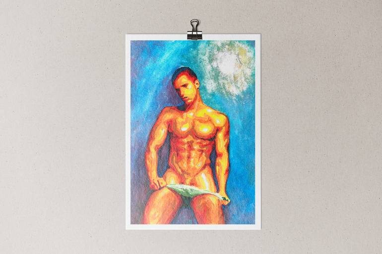 Original Nude Painting by Zak Mohammed