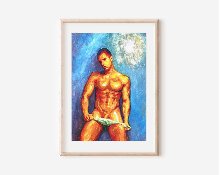 Original Nude Painting by Zak Mohammed