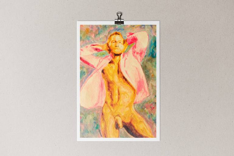 Original Nude Painting by Zak Mohammed