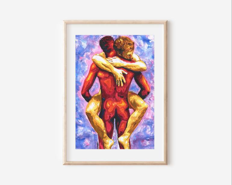 Original Fine Art Erotic Painting by Zak Mohammed