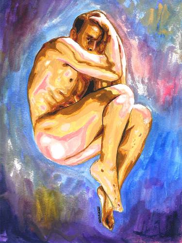 Original Modern Nude Paintings by Zak Mohammed