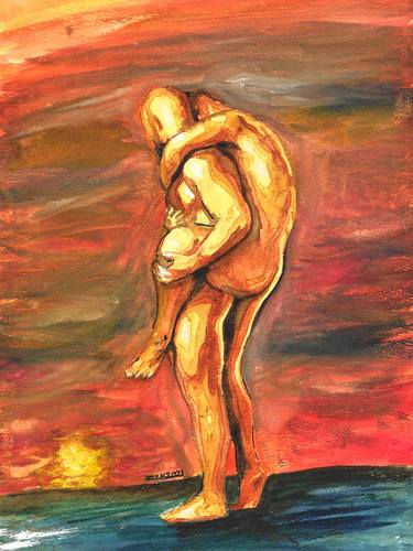Original Fine Art Nude Paintings by Zak Mohammed