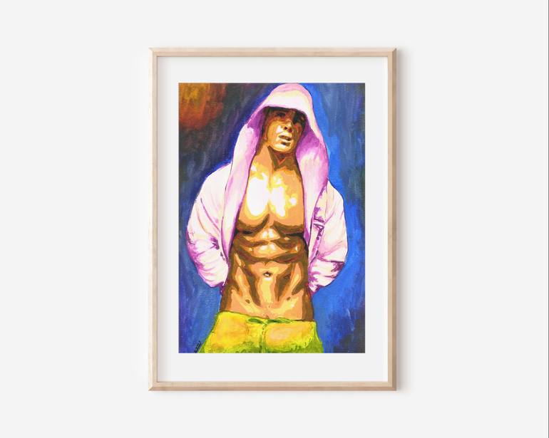 Original Abstract Nude Painting by Zak Mohammed
